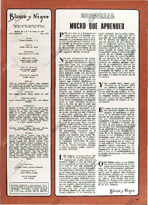 BLANCO Y NEGRO MADRID 01-03-1978 página 19