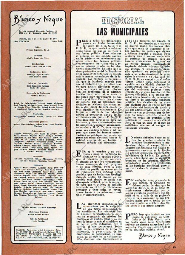 BLANCO Y NEGRO MADRID 08-03-1978 página 19