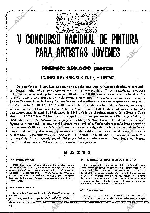 BLANCO Y NEGRO MADRID 15-03-1978 página 70