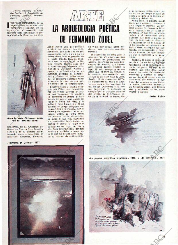 BLANCO Y NEGRO MADRID 15-03-1978 página 73