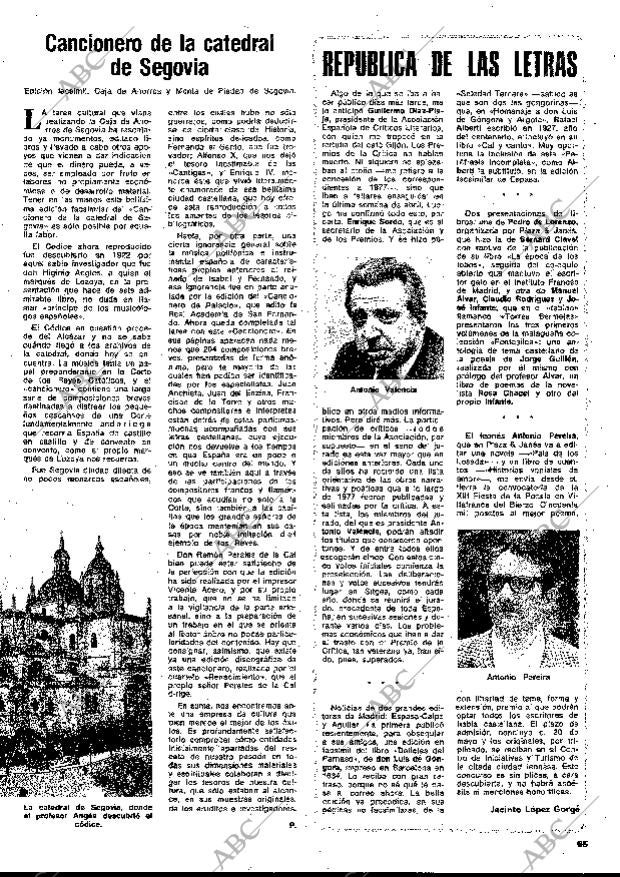 BLANCO Y NEGRO MADRID 22-03-1978 página 65