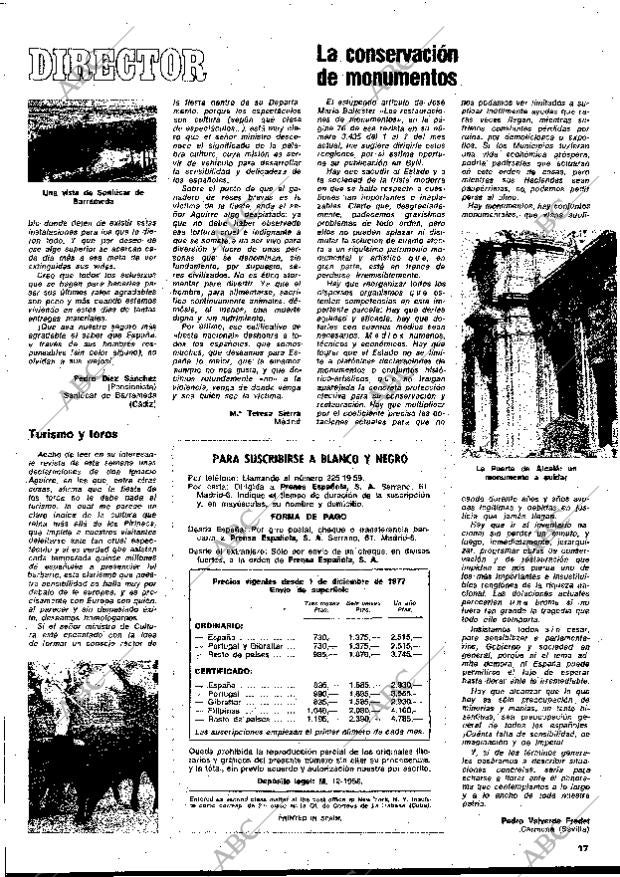 BLANCO Y NEGRO MADRID 29-03-1978 página 17