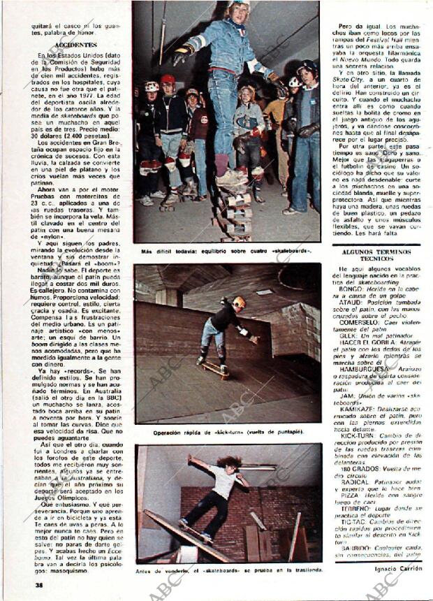 BLANCO Y NEGRO MADRID 29-03-1978 página 38