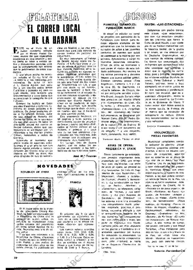 BLANCO Y NEGRO MADRID 29-03-1978 página 72