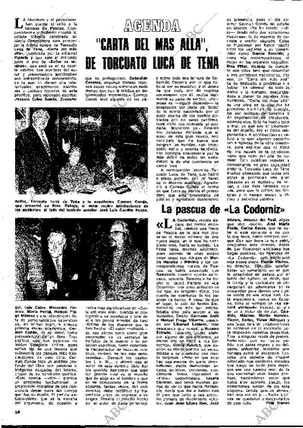 BLANCO Y NEGRO MADRID 05-04-1978 página 54