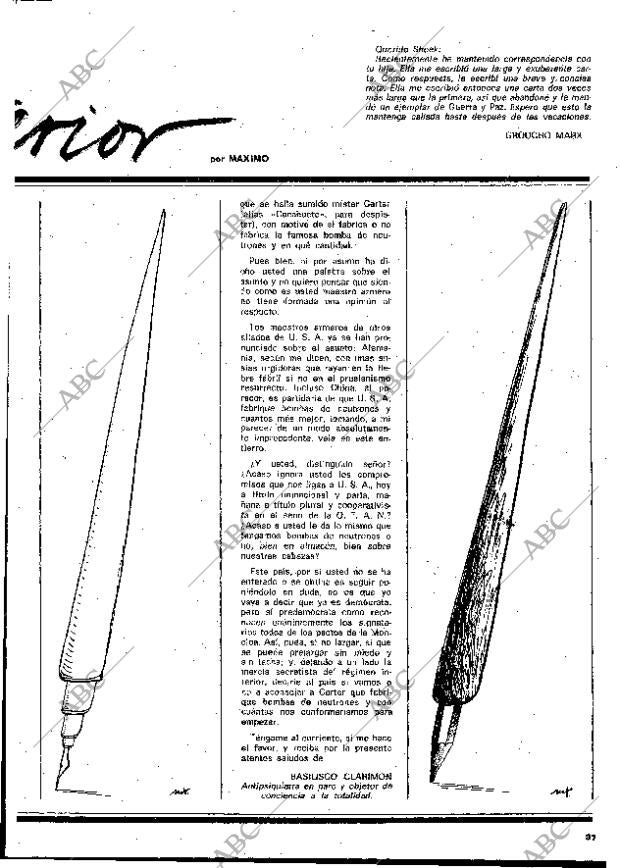 BLANCO Y NEGRO MADRID 12-04-1978 página 31