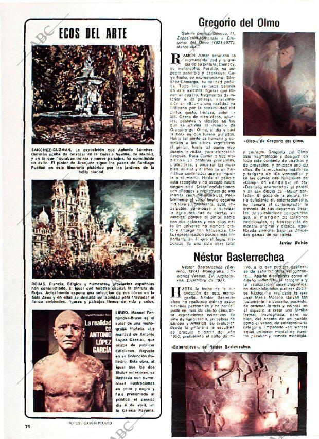 BLANCO Y NEGRO MADRID 12-04-1978 página 74