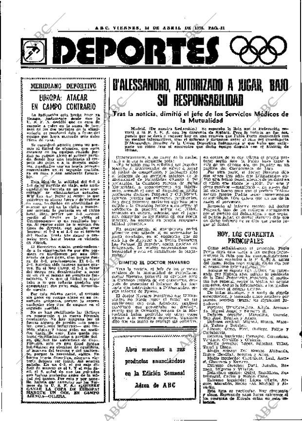 ABC MADRID 14-04-1978 página 67