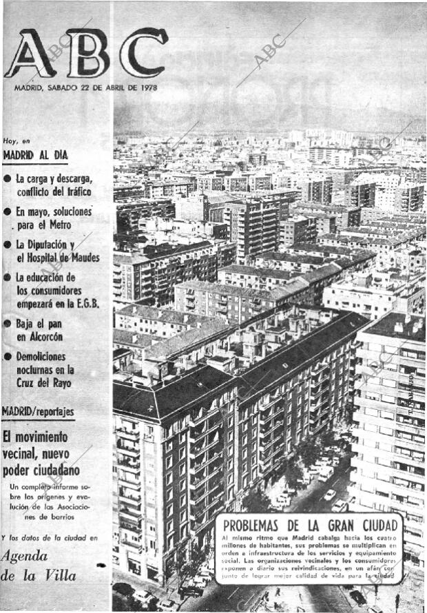 ABC MADRID 22-04-1978 página 1