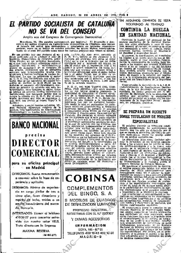 ABC MADRID 22-04-1978 página 22