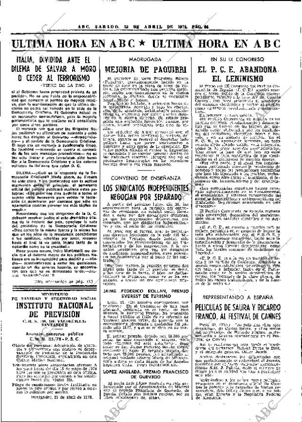 ABC MADRID 22-04-1978 página 80