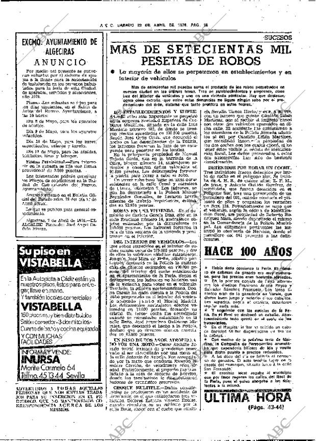 ABC SEVILLA 22-04-1978 página 26