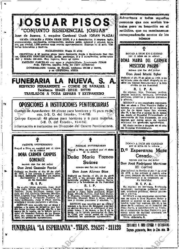 ABC SEVILLA 28-04-1978 página 64