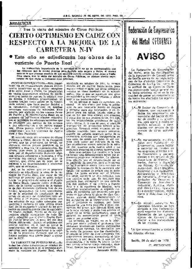 ABC SEVILLA 29-04-1978 página 35