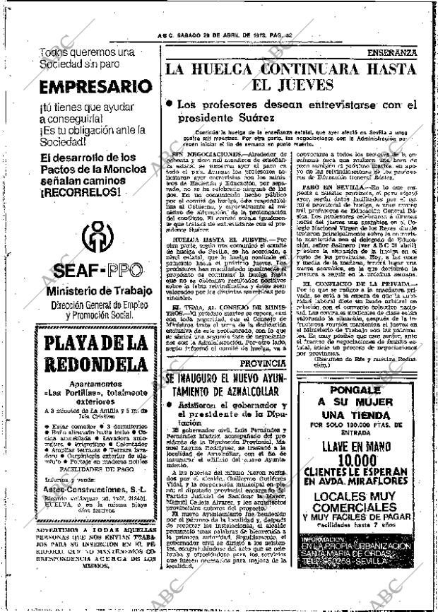 ABC SEVILLA 29-04-1978 página 44