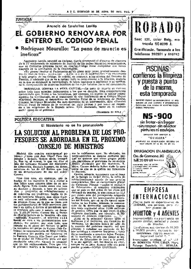 ABC SEVILLA 30-04-1978 página 23