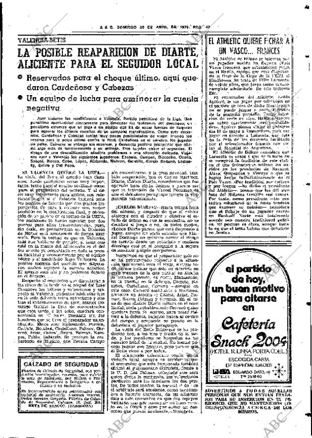 ABC SEVILLA 30-04-1978 página 63