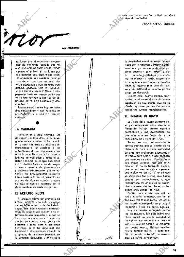 BLANCO Y NEGRO MADRID 03-05-1978 página 31