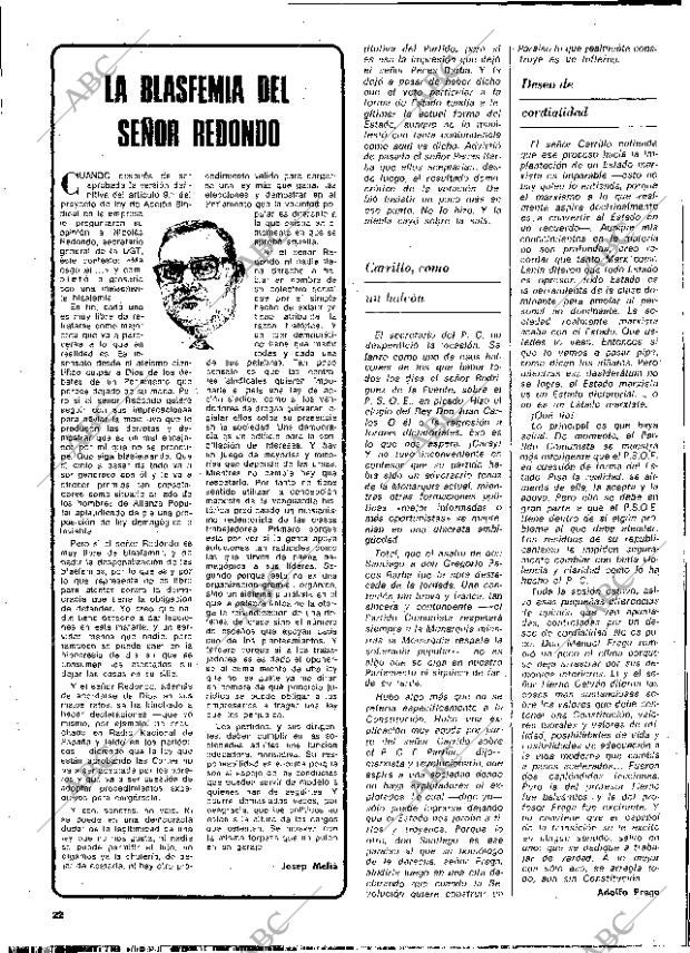 BLANCO Y NEGRO MADRID 10-05-1978 página 22