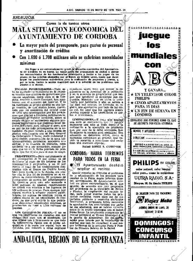 ABC SEVILLA 13-05-1978 página 33