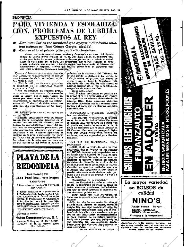 ABC SEVILLA 13-05-1978 página 43