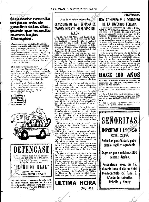 ABC SEVILLA 13-05-1978 página 44