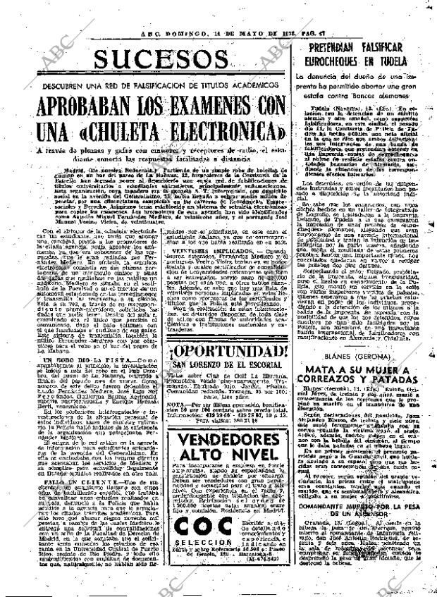 ABC MADRID 14-05-1978 página 63