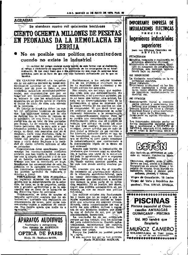 ABC SEVILLA 23-05-1978 página 39