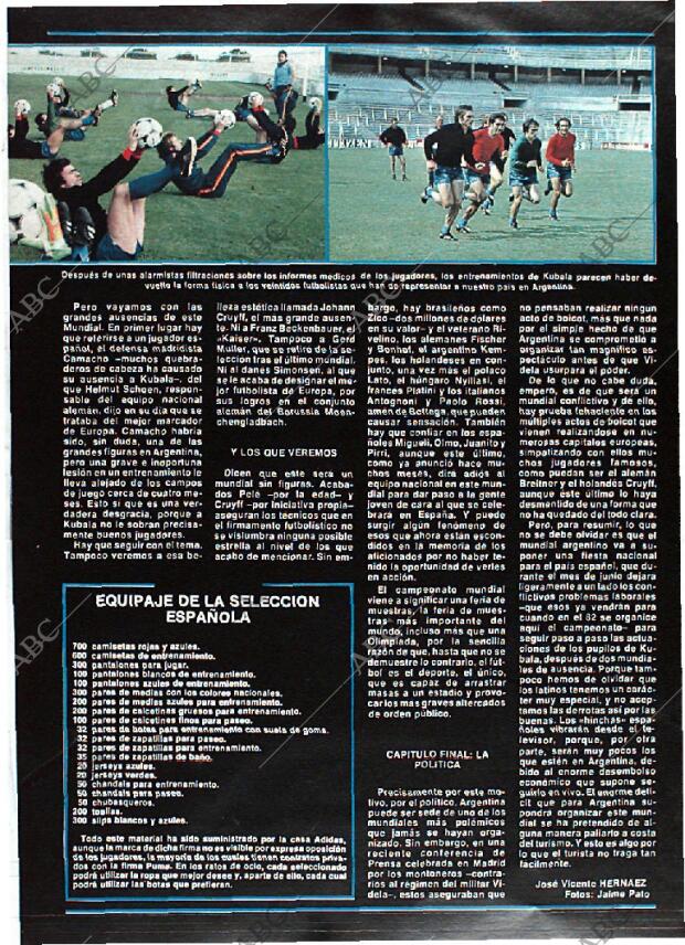 BLANCO Y NEGRO MADRID 24-05-1978 página 42