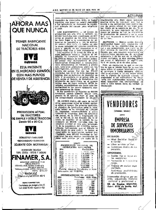 ABC SEVILLA 30-05-1978 página 42