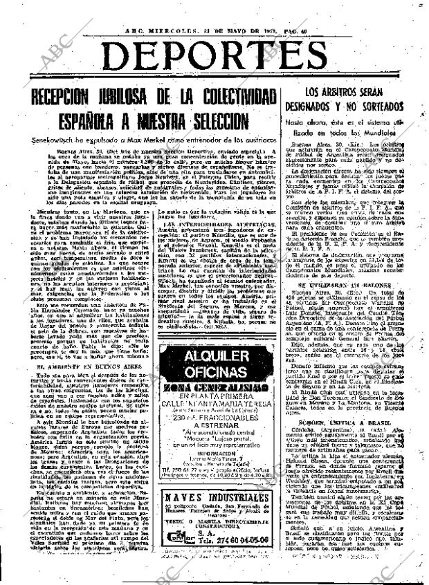 ABC MADRID 31-05-1978 página 65