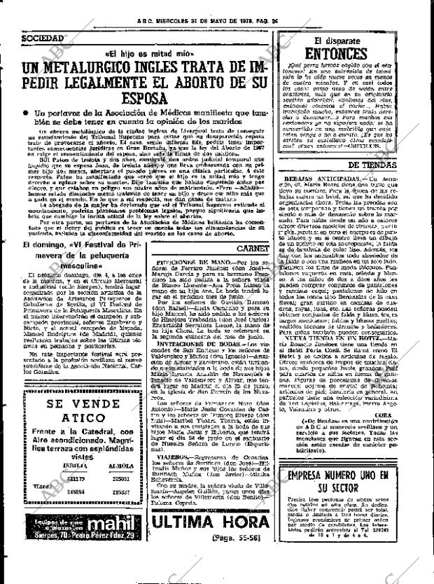 ABC SEVILLA 31-05-1978 página 52