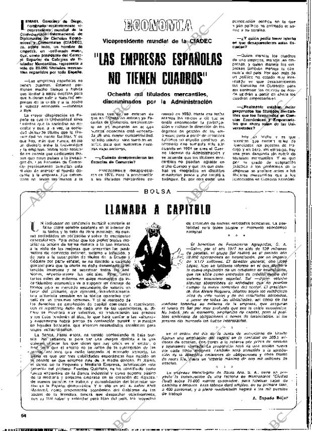 BLANCO Y NEGRO MADRID 31-05-1978 página 54