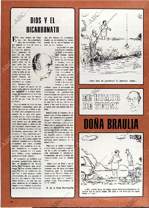 BLANCO Y NEGRO MADRID 31-05-1978 página 70