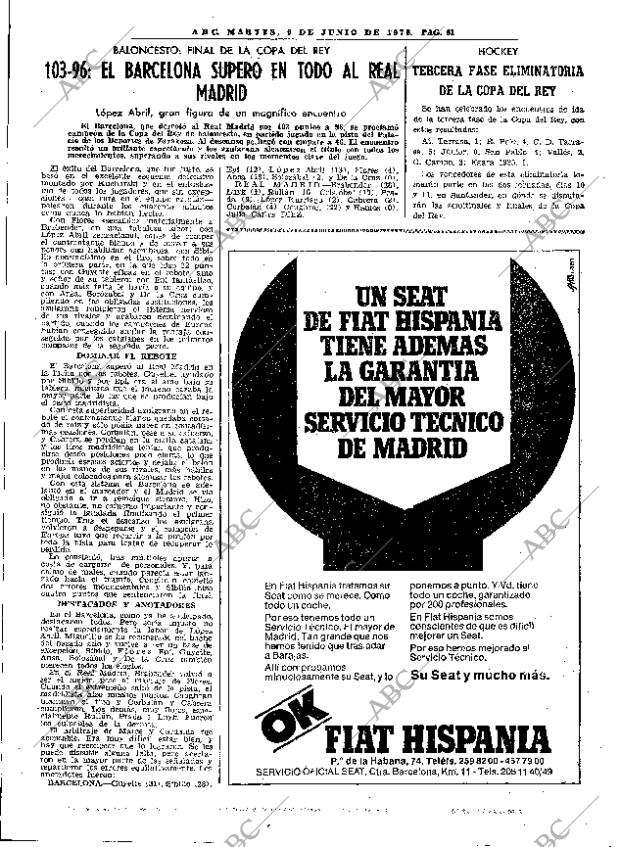 ABC MADRID 06-06-1978 página 85