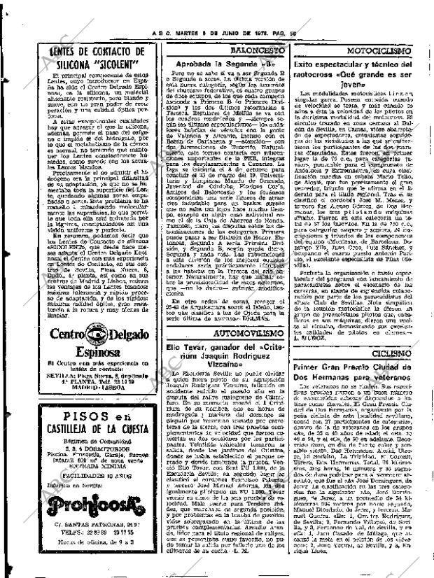 ABC SEVILLA 06-06-1978 página 72