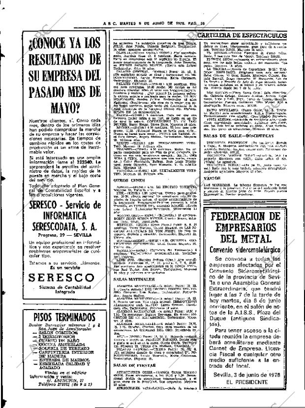 ABC SEVILLA 06-06-1978 página 74