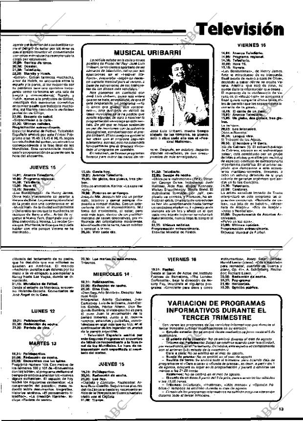 BLANCO Y NEGRO MADRID 07-06-1978 página 13