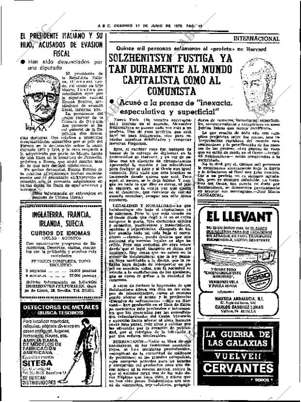 ABC SEVILLA 11-06-1978 página 28