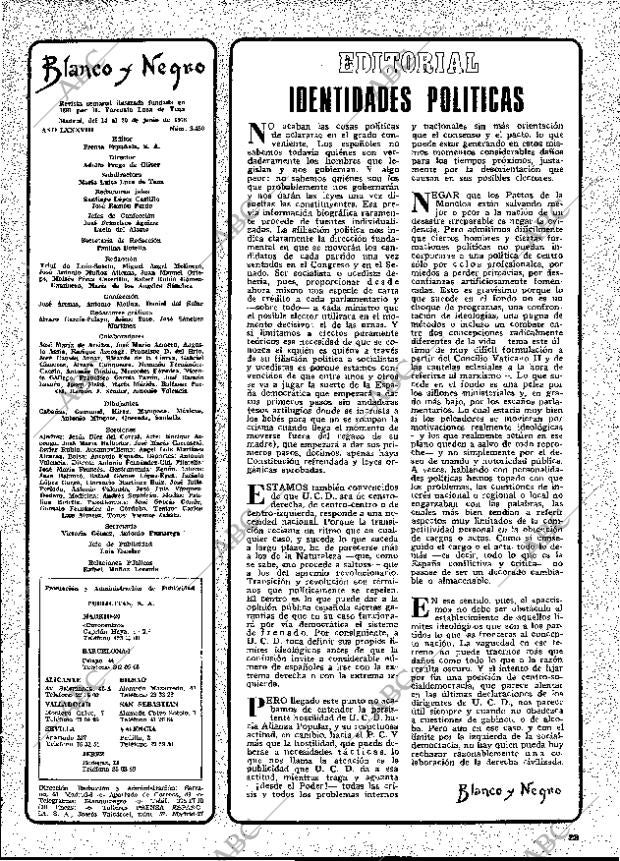 BLANCO Y NEGRO MADRID 14-06-1978 página 23