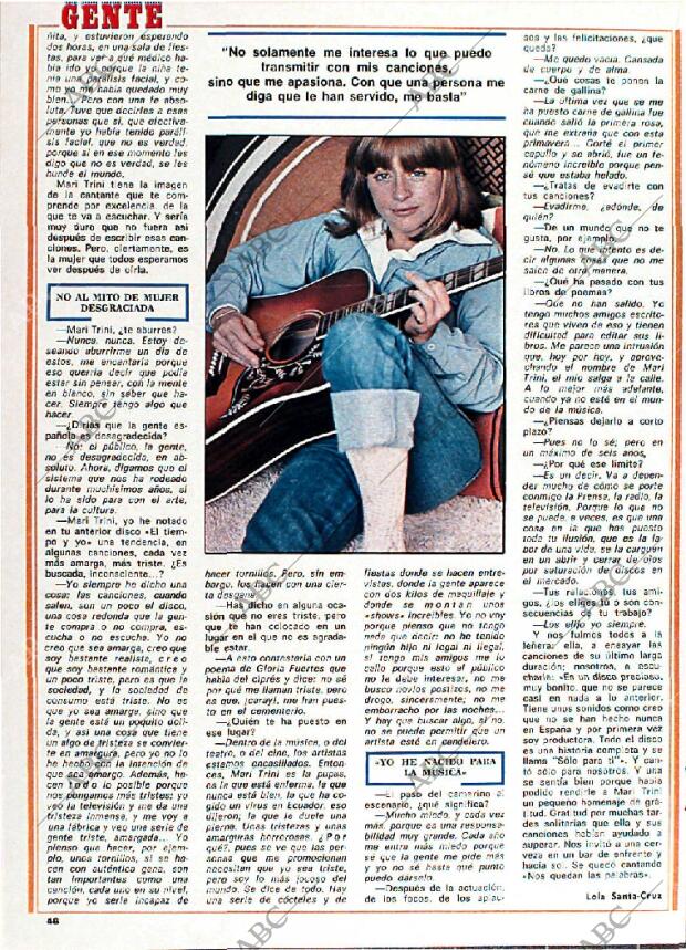 BLANCO Y NEGRO MADRID 14-06-1978 página 46