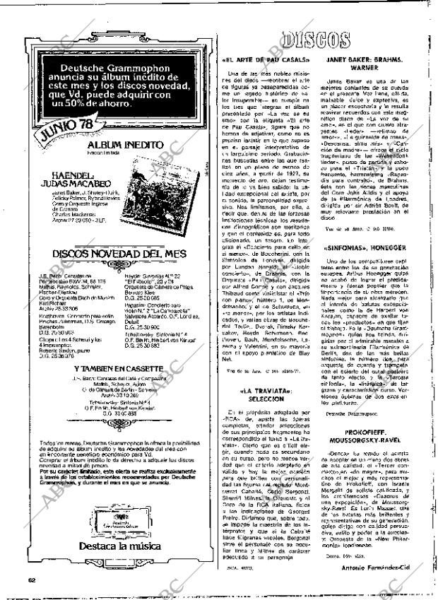 BLANCO Y NEGRO MADRID 14-06-1978 página 62