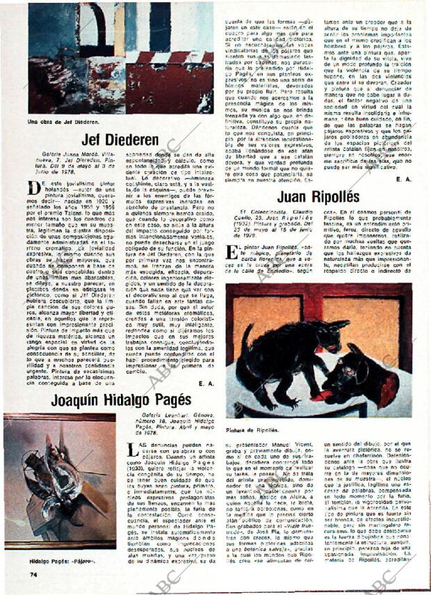 BLANCO Y NEGRO MADRID 14-06-1978 página 74
