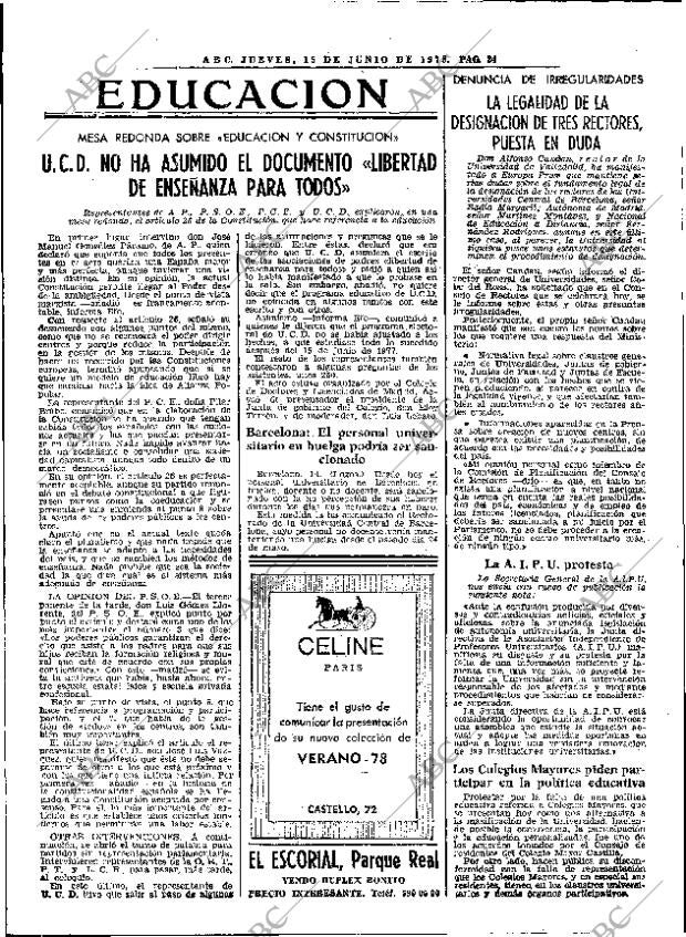 ABC MADRID 15-06-1978 página 40