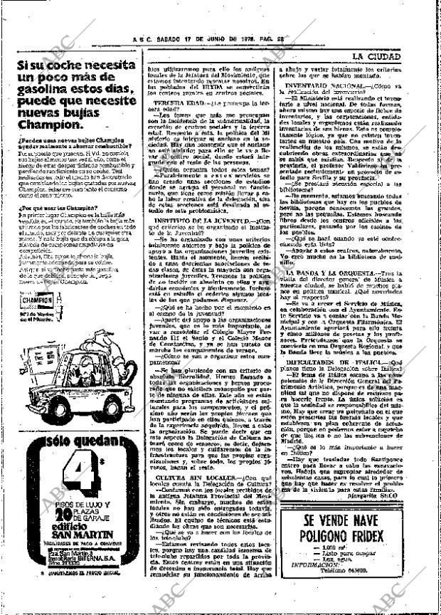 ABC SEVILLA 17-06-1978 página 38