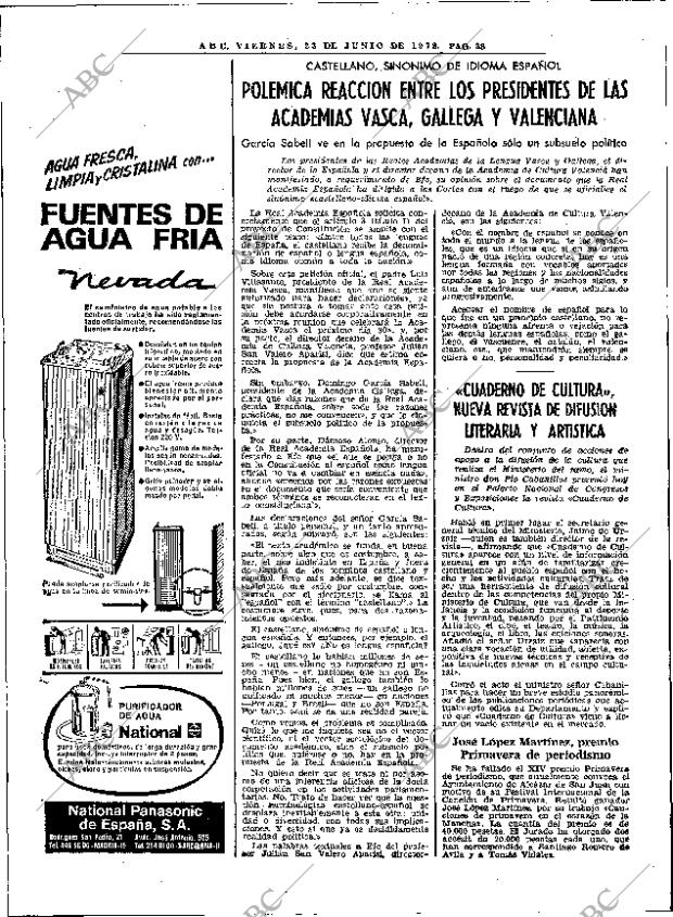 ABC MADRID 23-06-1978 página 58