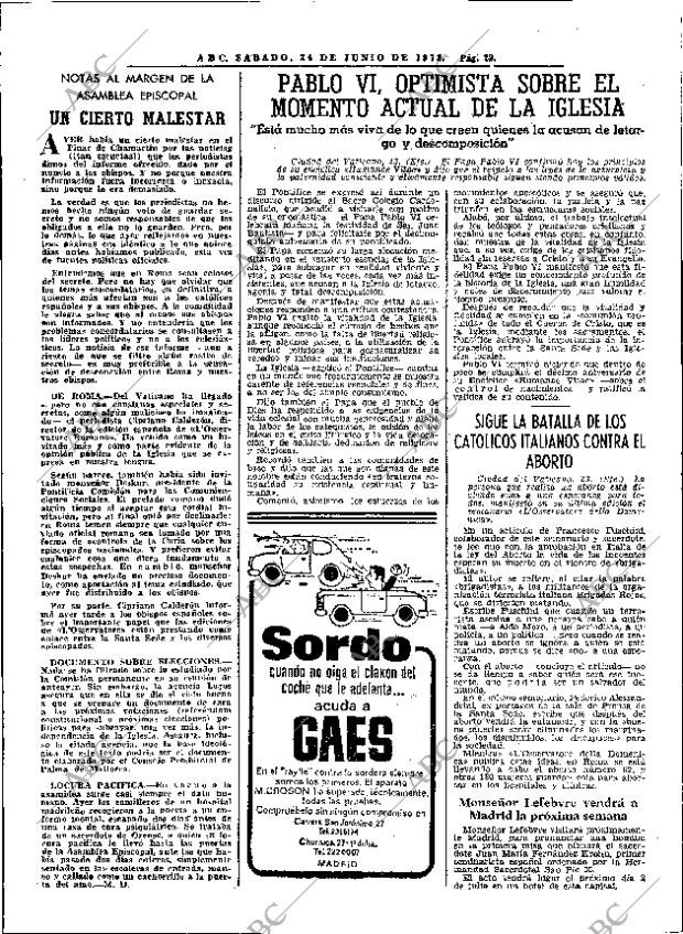 ABC MADRID 24-06-1978 página 38