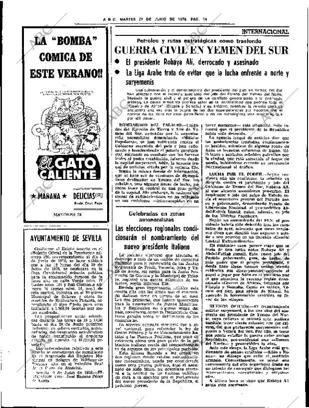 ABC SEVILLA 27-06-1978 página 30