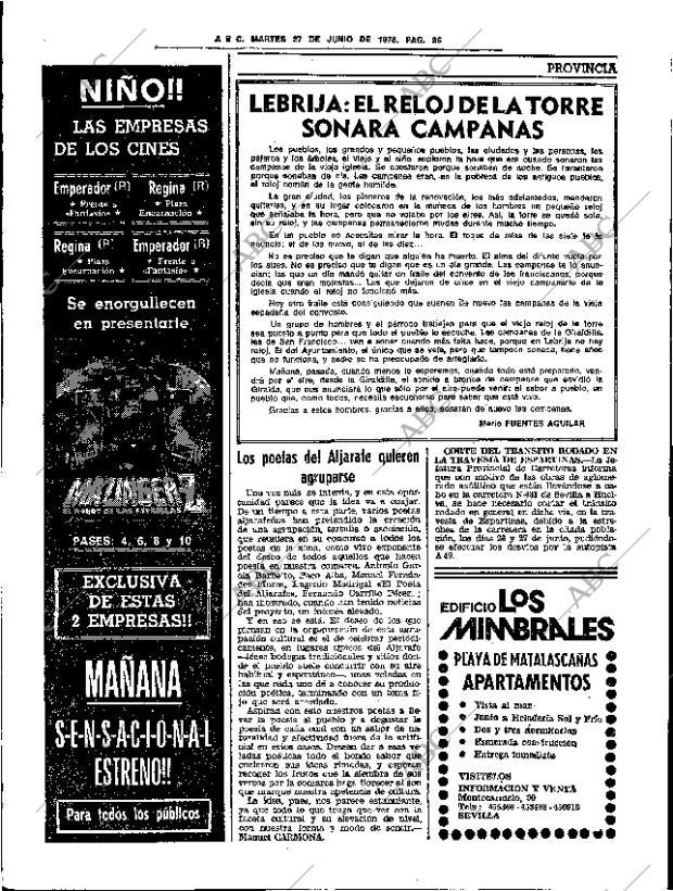 ABC SEVILLA 27-06-1978 página 52