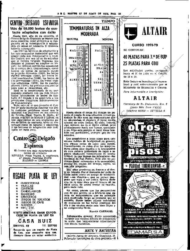 ABC SEVILLA 27-06-1978 página 54